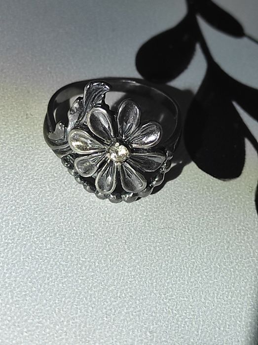 Срібне кільце, обручка, каблучка з біркою розмір 17,8, серебряное