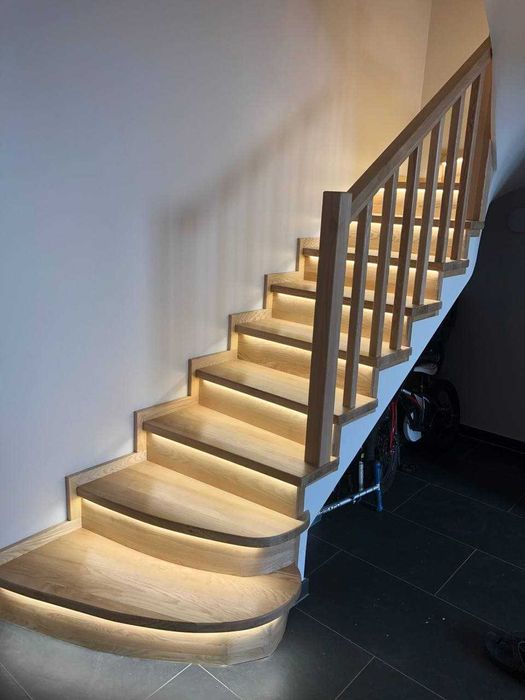 Лестница деревянная, обшивка, монтаж, лестниц деревом(бук,ясень,дуб ...