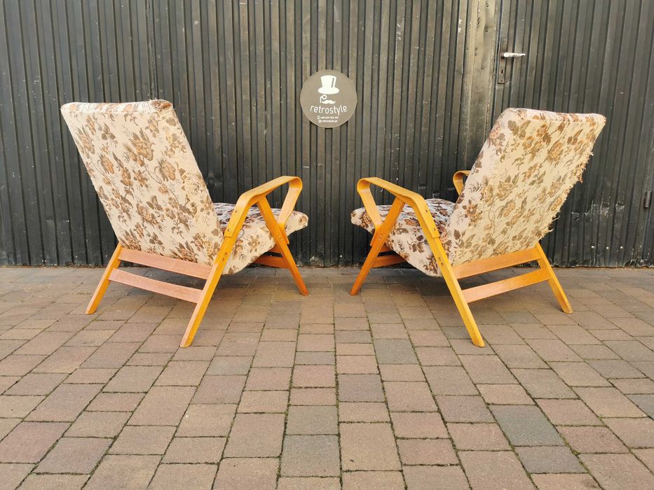 Fotel Czechosłowacja TATRA Nabytok, proj. F. Jirák, Vintage Prl Design