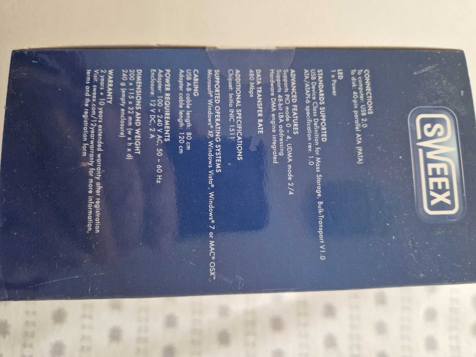 Caixa externa de Disco Rigido 3,5" IDE HDD Enclosure USB NOVA