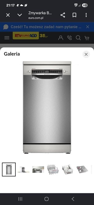 Zmywarka bosh serie 4, na gwarancji