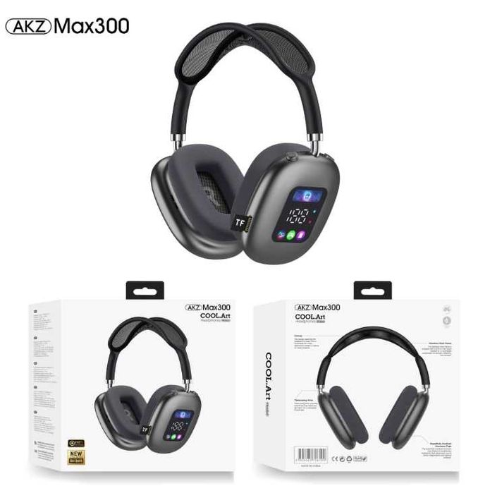 Bezprzewodowe Słuchawki AKZ-MAX300 Bluetooth BAS HiFi Składane