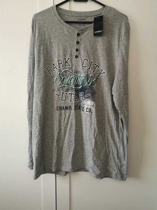 Livergy bluzka szara z długim rękawem nowa 40/L