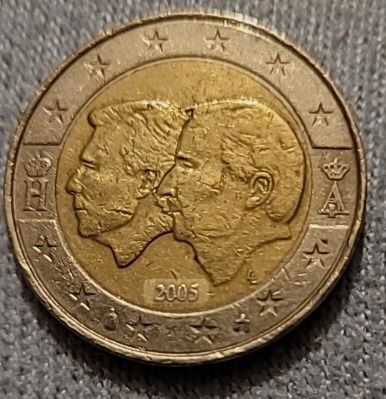 Moeda 2€, Bélgica 2005