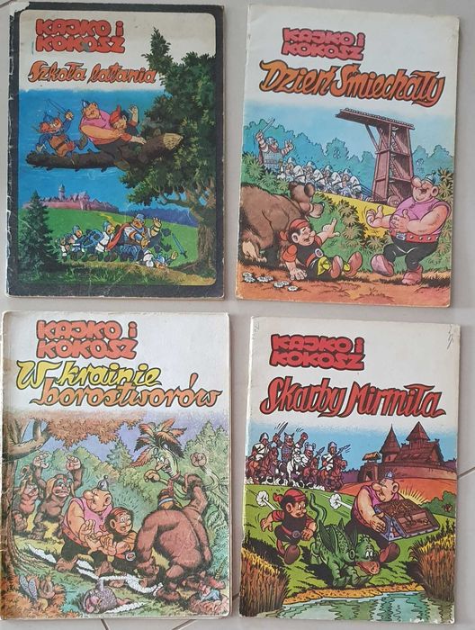 4 komiksy Kajko i Kokosz z lat 80tych