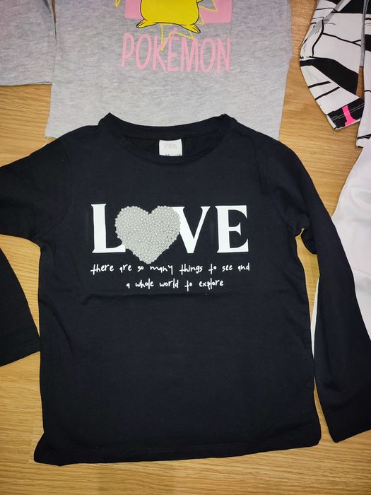 Blusas manga comprida menina - 7-9 anos