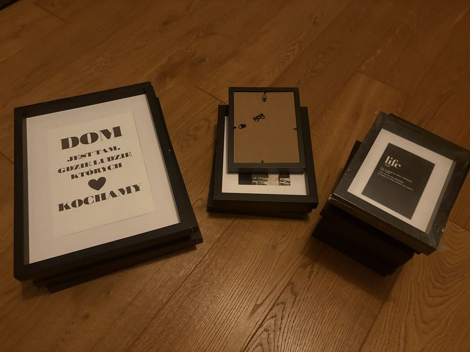 Czarne ramki pepco male srednie duże