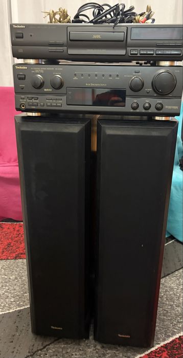 Wieża Technics SA-AX530 / SL-PG390 / Kolumny SB-T100. Stan bardzo dobry.