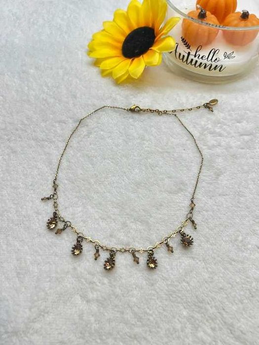 Naszyjnik vintage Pilgrim Danish design kryształki kryształki 4