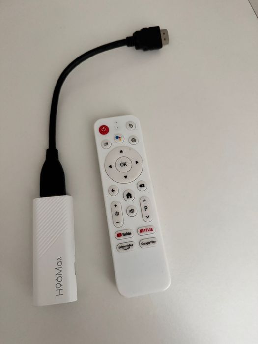 Box Android TV H96 Max + comando