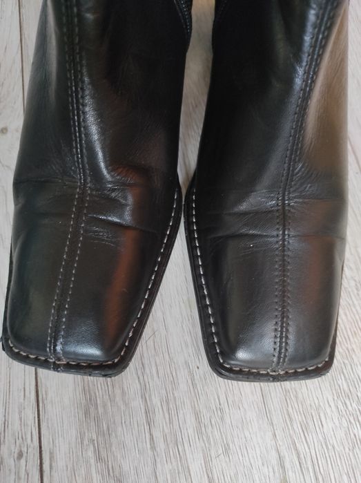 Buty botki 100% leather skóra rozm 38