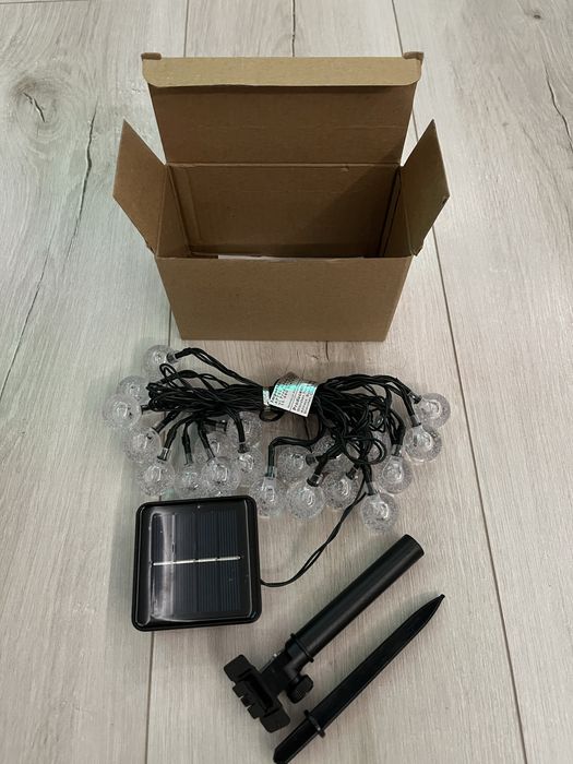 Girlanda świetlna solarna ogrodowa balkonowa