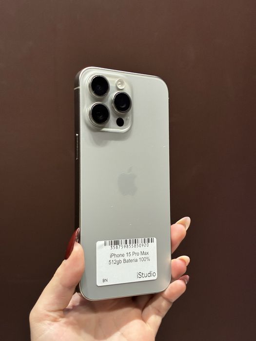 iPhone 15 Pro Max 512GB Naturalny Tytan- BATERIA 100%- Stan bardzo dobry – Raty 0% – Wysyłka / Odbiór Warszawa GWARANCJA 12 MIESIĘCY!!!