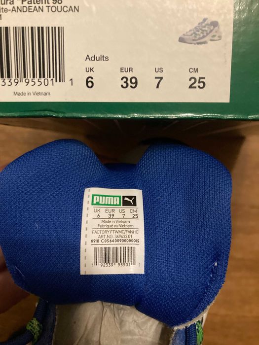 Кроссовки Puma Сell Endura 98. Размер 39 (25 см) стопа.