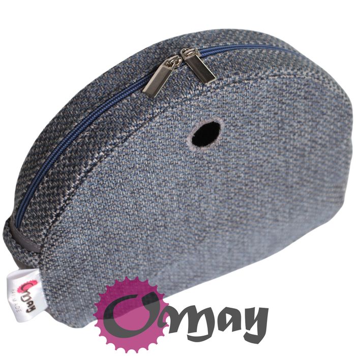 organizer do OBAG MOON LIGHT plecionka lazur szary 2 kieszenie OMAY