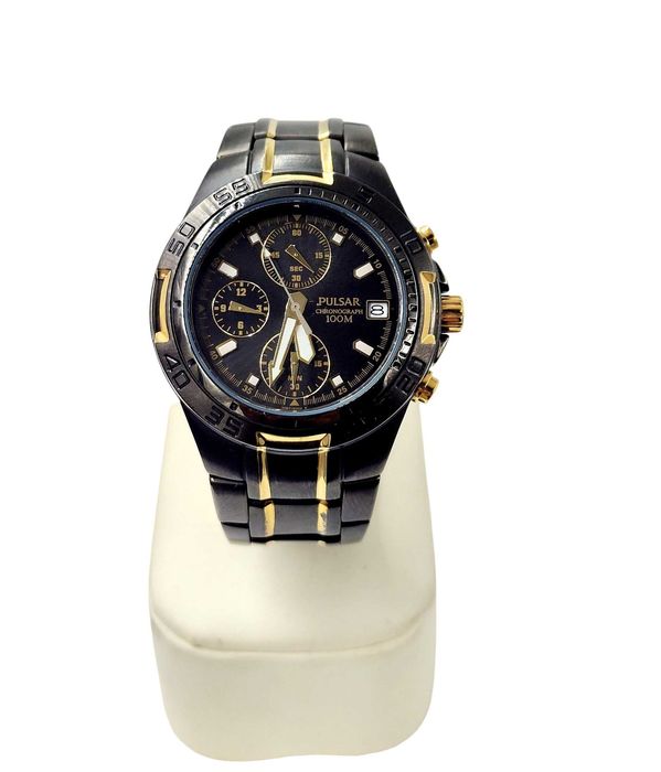 Zegarek męski Pulsar Sport CZARNO ZŁOTY PF8413X1