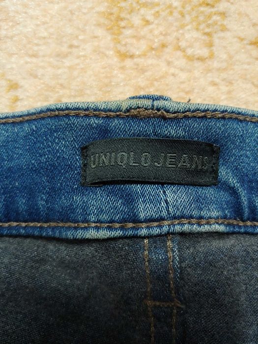 Męskie spodnie jeansy Uniqlo Heattech W34 L34