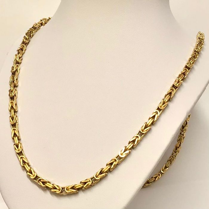 Złoty ŁAŃCUSZEK damski 14K KRÓLEWSKI cud 61cm