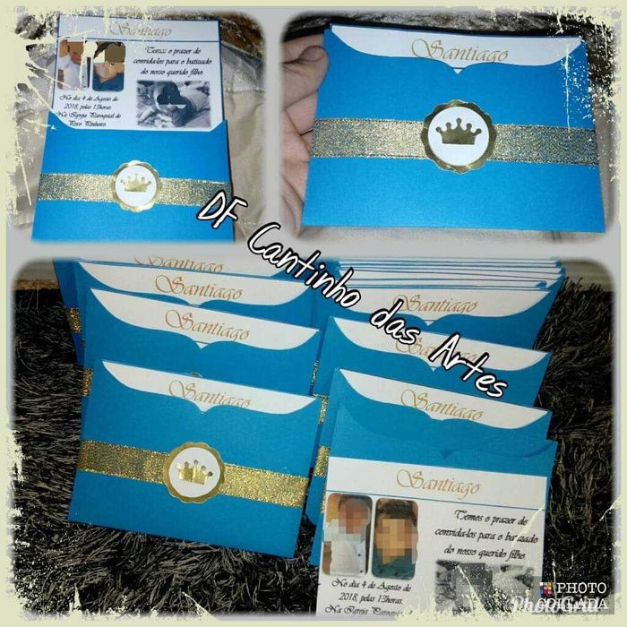 Convites de Batizado e aniversário