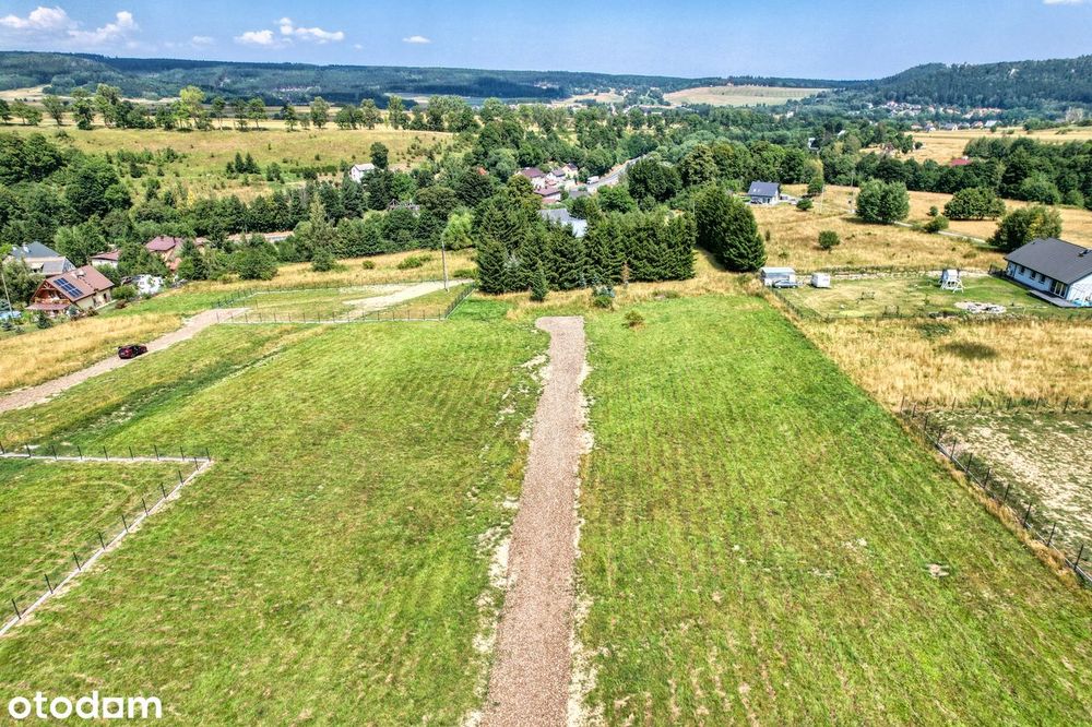 Szczytna – 3 działki 1505–1600 m² na wzgórzu, droga dojazdowa - Więcej
