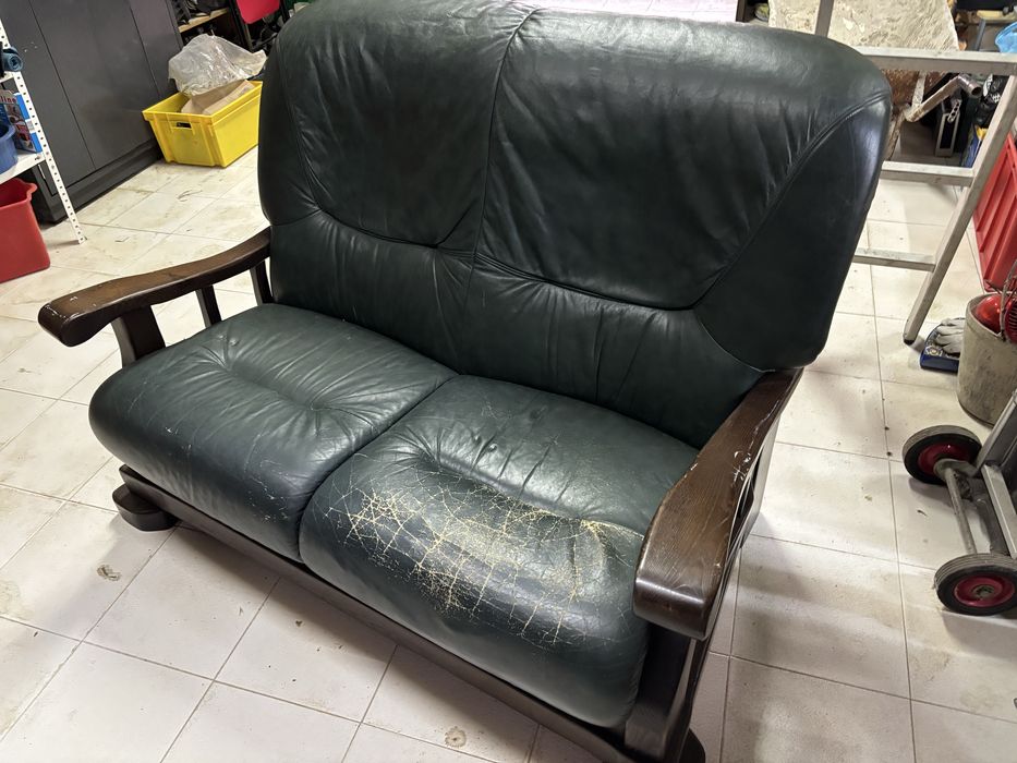 Sofa Vintage em couro Divani e divani