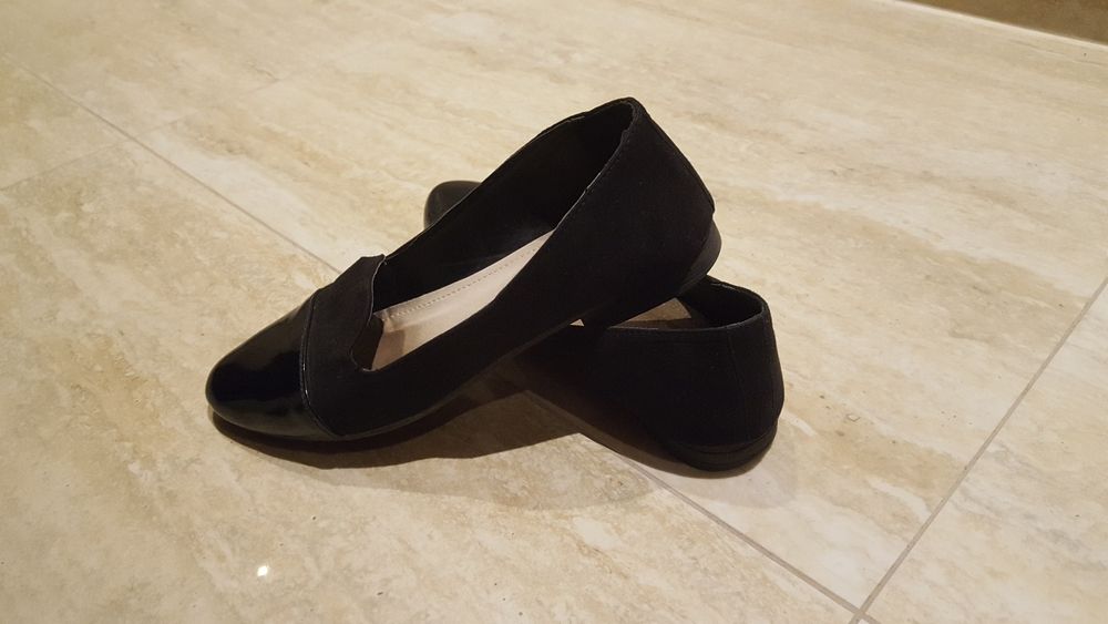 Mokasyny czarne r. 38