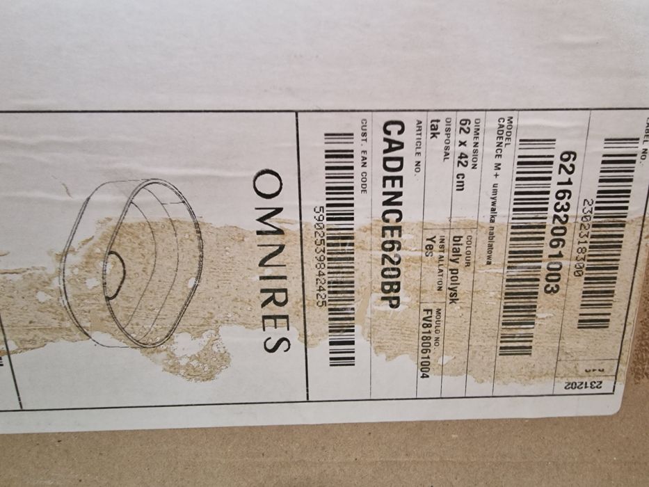 umywalka omnires nablatowa cadence620bp