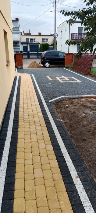 Brukarz układanie kostki brukowej oraz usługi minikoparka prace ziemne