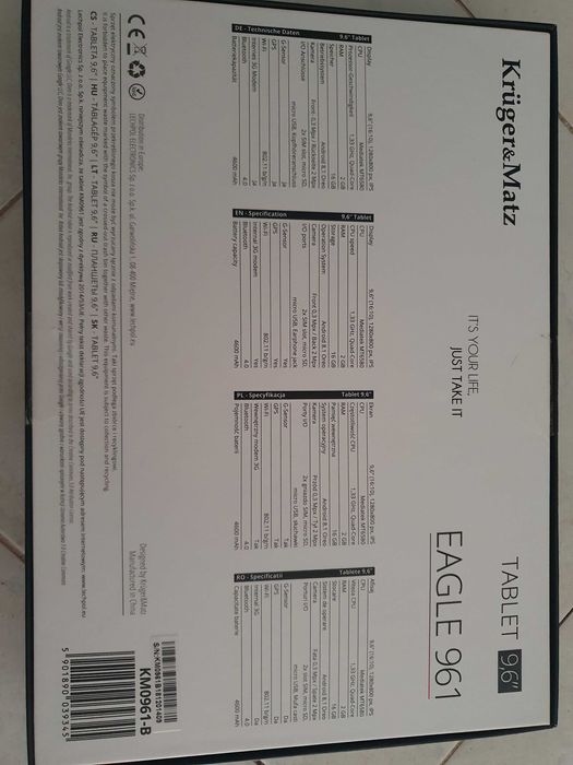 Tablete com camara e teclado 9.6"