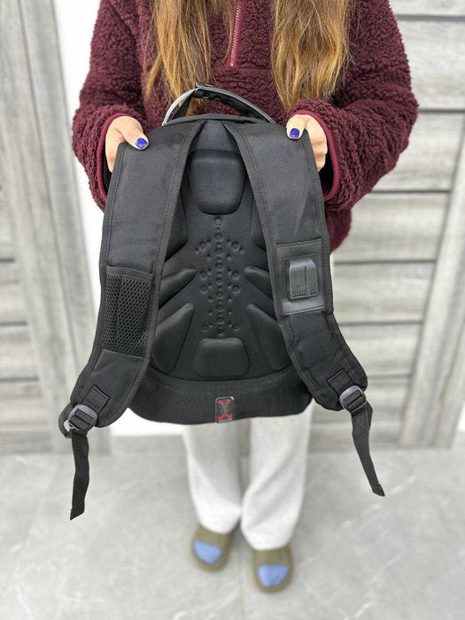 Швейцарський РЮКЗАК з ортопедичною спинкою! Шкільний СУМКА + зарядка!