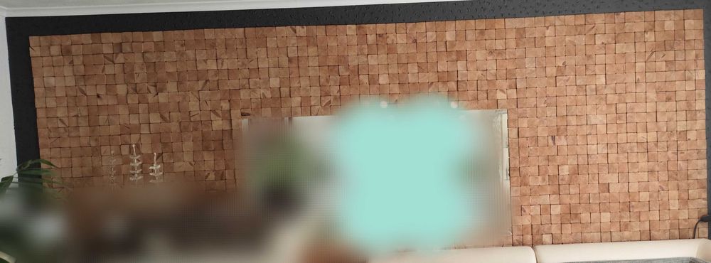 Drewniane kwadraty ściana 3d panel