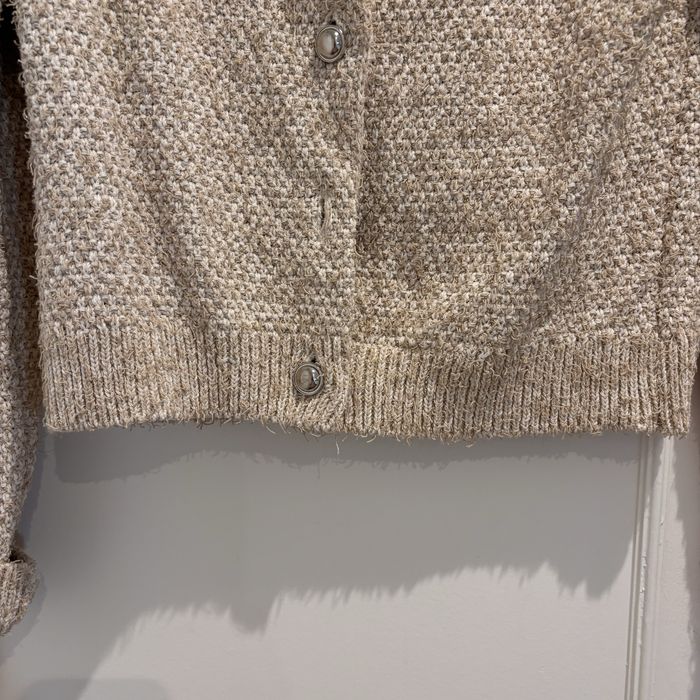 Casaco Mango bouclé bege – XS