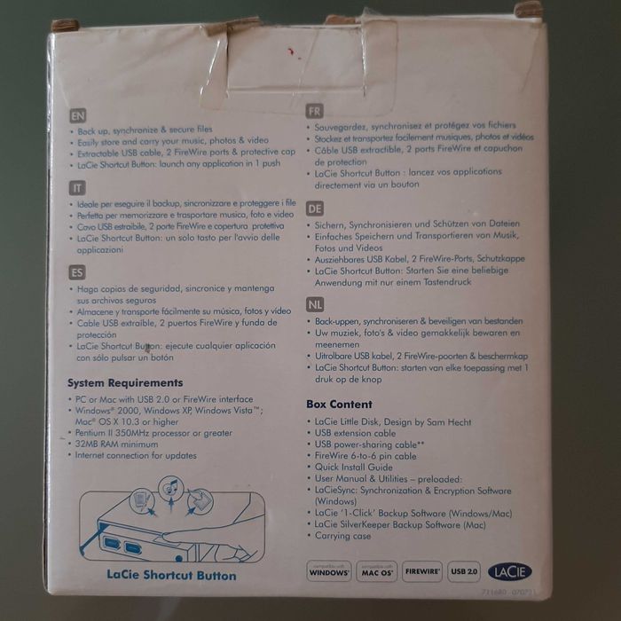 LaCie Little Disk 160GB Backup automático