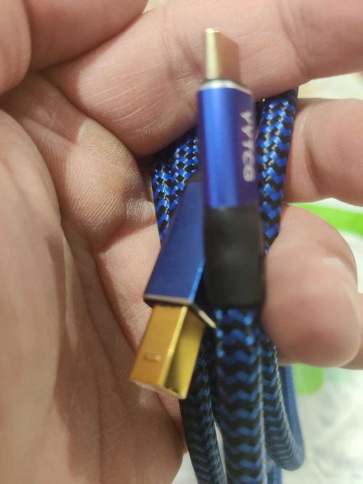 Hi-Fi кабель ЦАП DAC YYTCG Black Alpha Blue Silver C-B C-C 0.5 м - 2 м