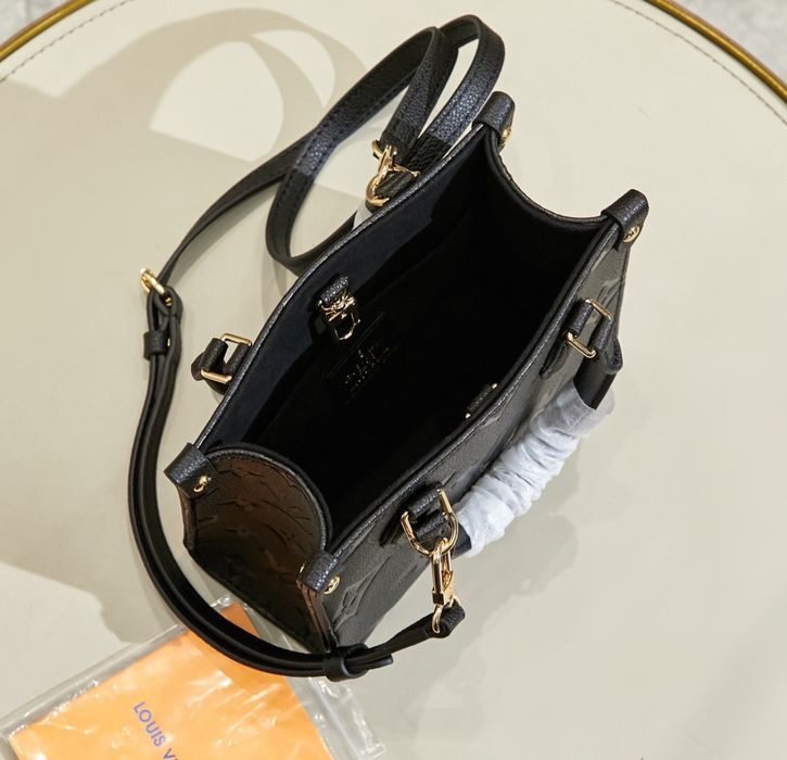 Czarna torba BB z monogramem Louis Vuitton Empreinte lv torebka lux
