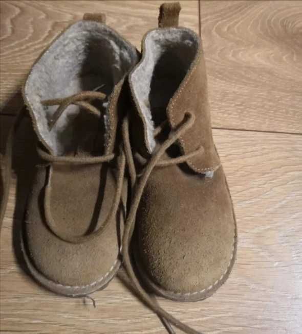 Botki trzewiki zamszowe zara 25