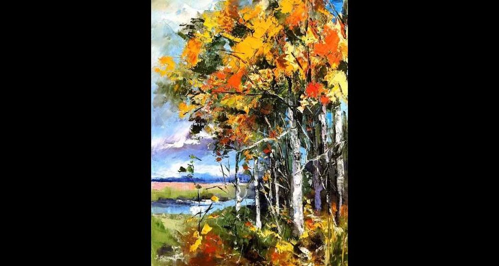 Kowalik - Jesień II - 30x40cm Obraz Olejny Pejzaż
