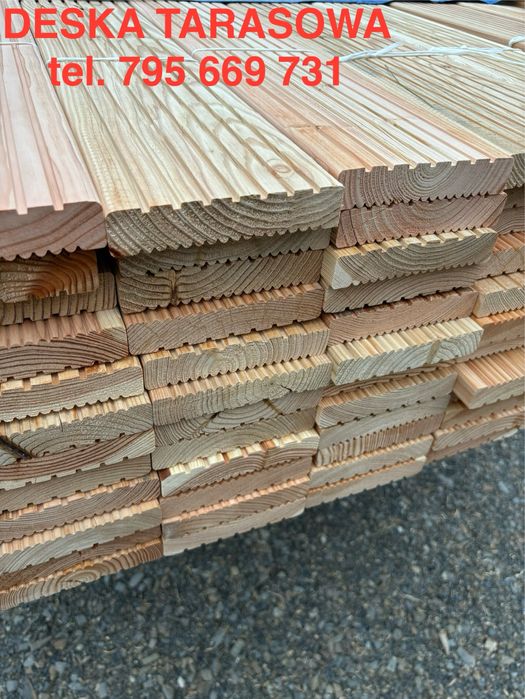 Deska Tarasowa Modrzew 28/145mm Najtaniej ! Z dostawą