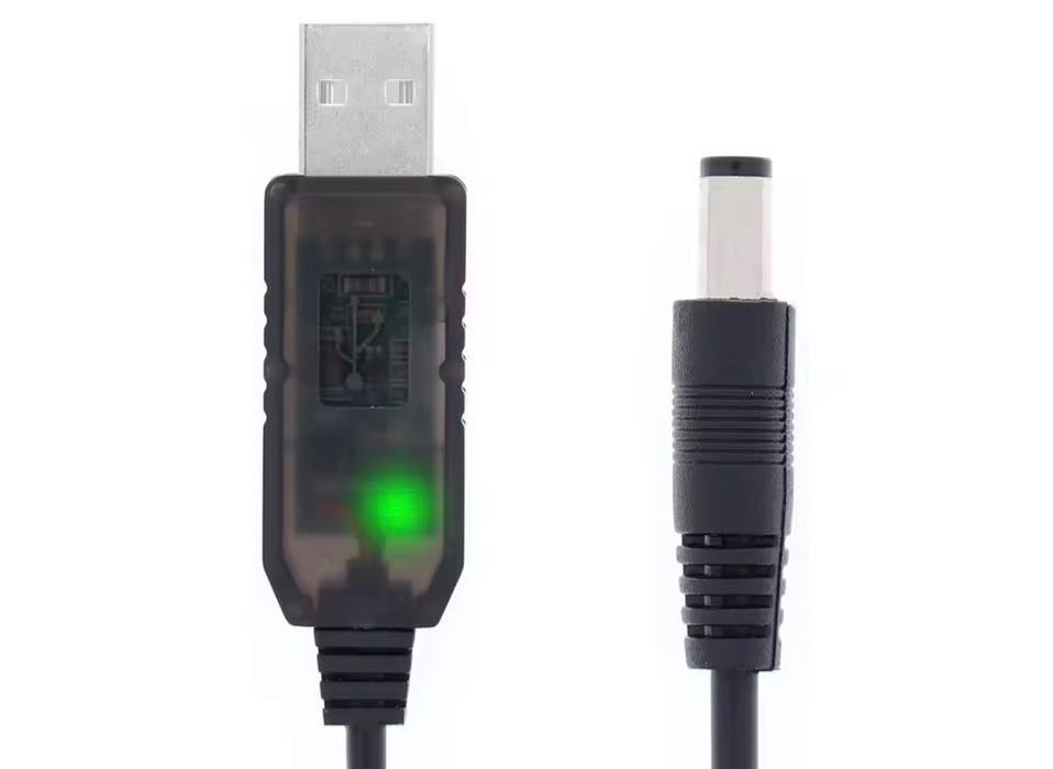 Кабель для WiFi
роутера від павербанка із
перетворювачем 12V