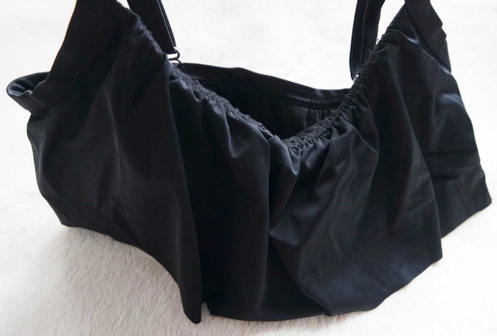 Strój kąpielowy dwuczęściowy bonprix NOWY 42 czarny falbana bikini