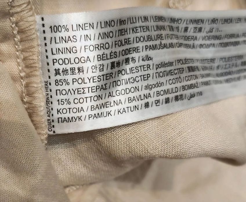 Льняні брюки 1XL, 3XL і сині 3XL