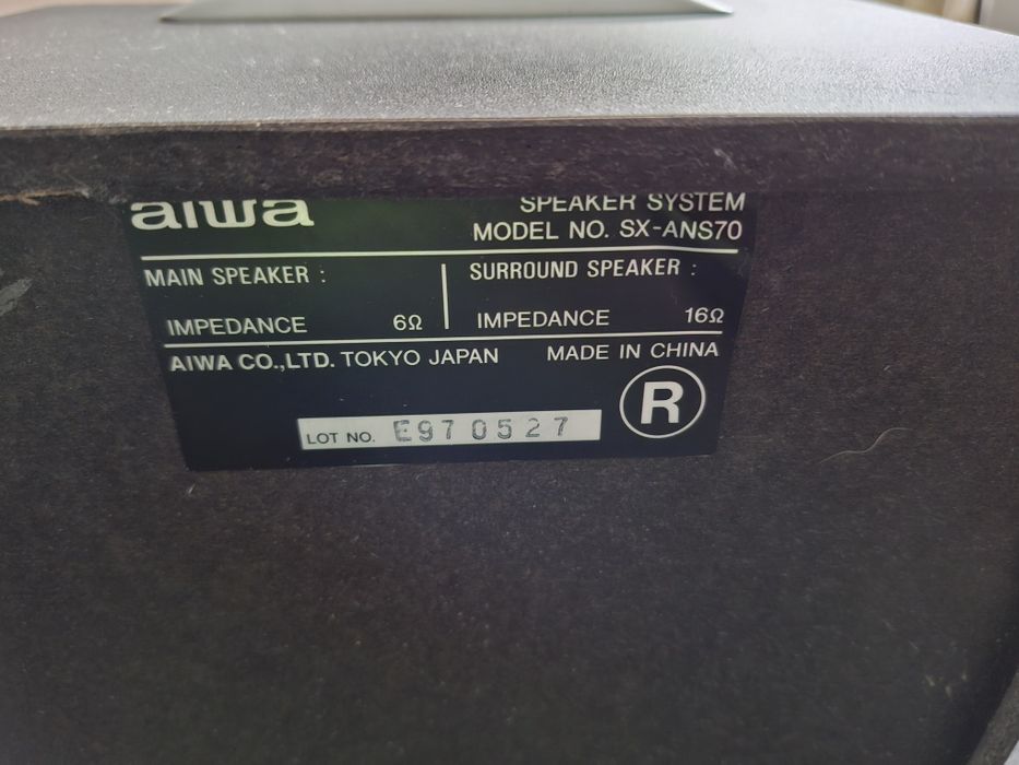 Głośniki Aiwa 6ohm/16 ohm