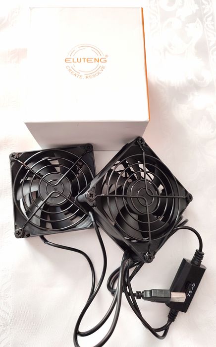 Podwójny wentylator USB do komputera