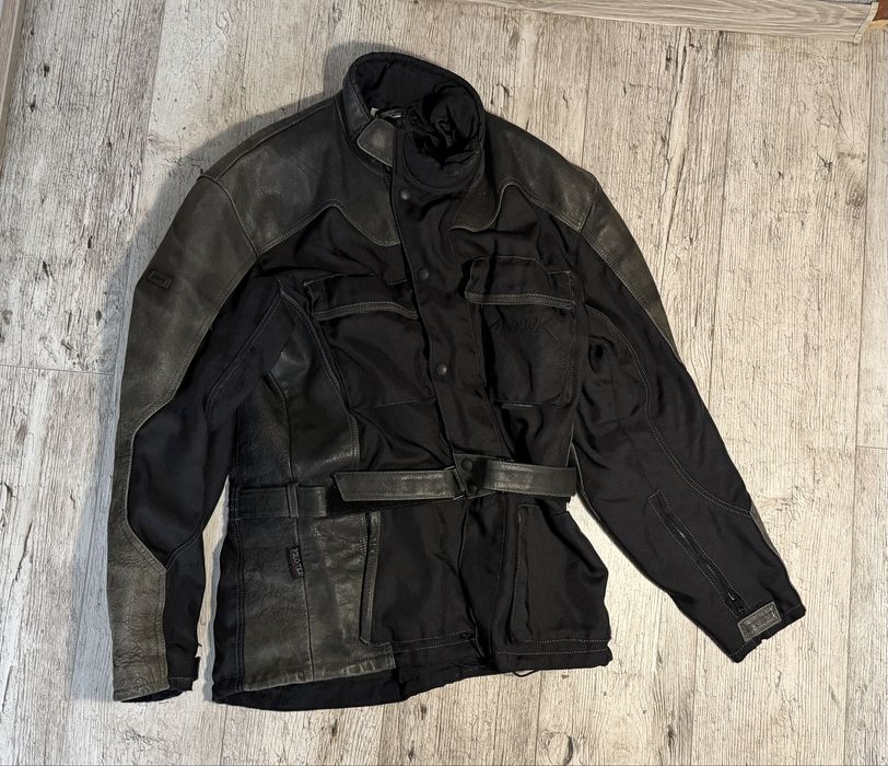 Мотокуртка Mohawk MVS-1 (Polo) шкіра + текстиль (Polo-Tex), чорна