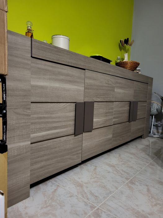 Aparador Conforama Boston Carvalho Cinza
