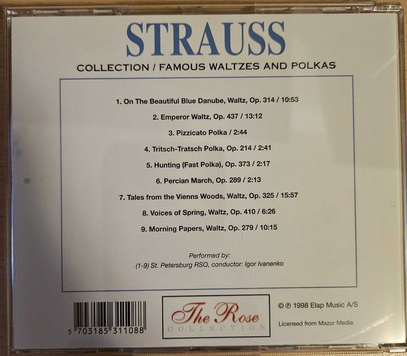 CD - Strauss -collection - Famous Waltzes and Polkas
