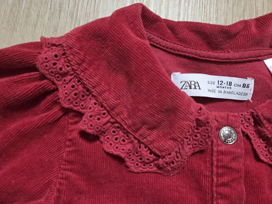 Sukienka ZARA rom. 86 bordo/ burgund