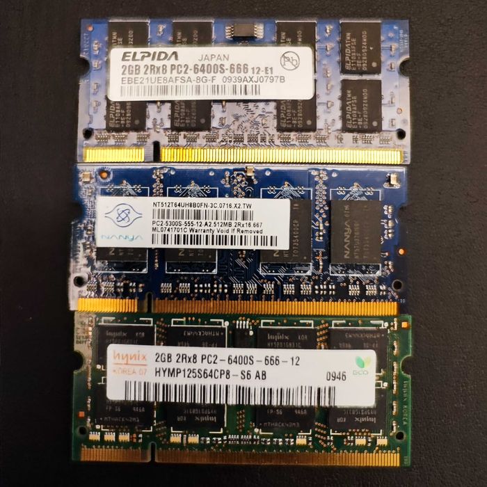 Pamięc RAM do laptopa 2 GB DDR2 PC2 Hynix