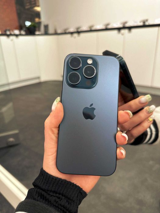 OKAZJA | iPhone 15 Pro 128 GB Blue Titanium | 24 MSC GWARANCJI | POZNAŃ
