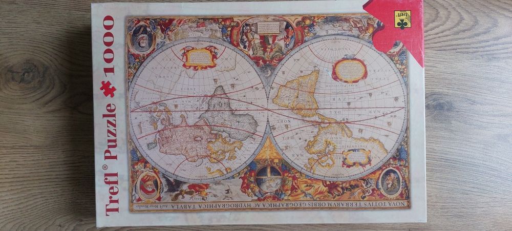 Puzzle Trefl 1000 elementów, stara mapa świata
Stara mapa świata